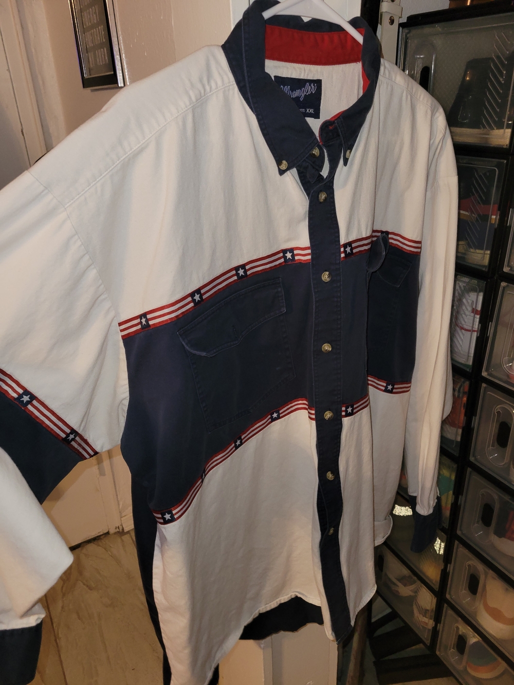 Vintage Wrangler Flag Shirt